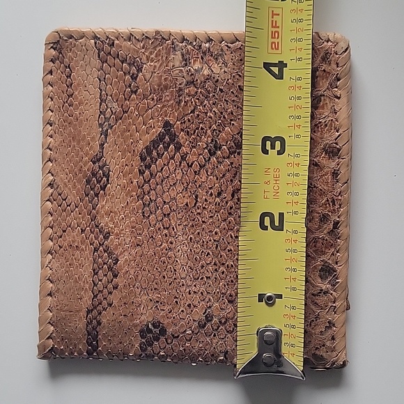 VINTAGE Brown Snakeskin Wallet Unisex - Picture 10 of 10